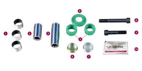 РМК суппорта WABCO 19.5"/22.5" (пыльник+палец) 12999776 TTT13482 34344382800 1628065 1068119 1104514